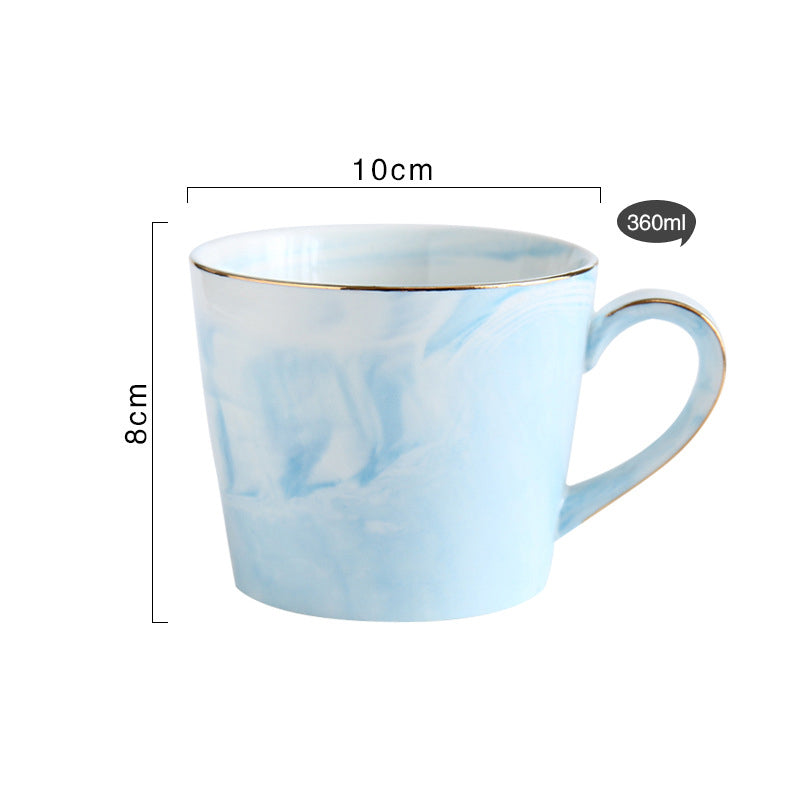 Marbled ceramic cup