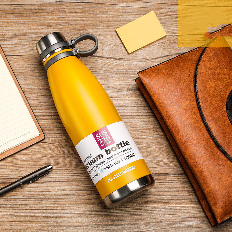 Stainless Steel Vacuum Sports Bottle Outdoor Large-capacity Cup