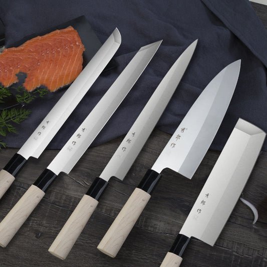 Japanese Sakai Fudo Sashimi Knife, Japanese Style Sashimi Knife