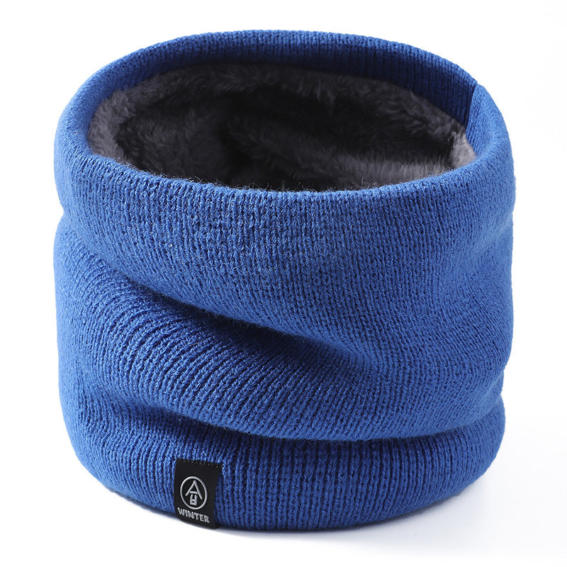 Knitted Wool Scarf Plain Weave Men's And Women's Warm Jacket Scarf