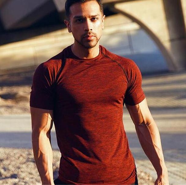 Mens Active Wear Longline Quick Dry Shirt