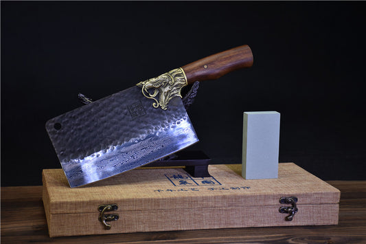 Pattern Steel Clip Steel Bone Chopping Knife