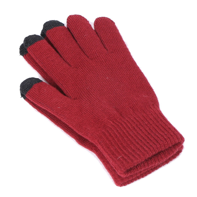 Men's And Women's Knitted Set Autumn And Winter Thickening