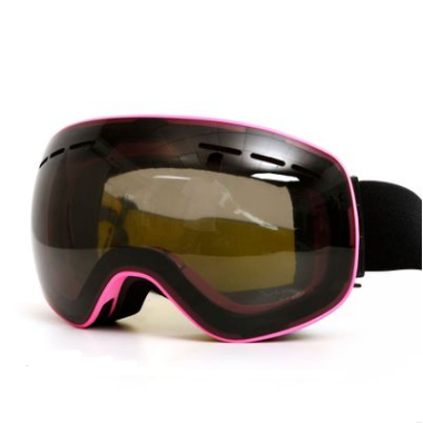 Double Layer Anti Fog Men's Large Spherical Ski Goggles