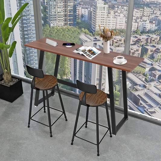 Modern Computer Desk Wood And Metal Writing Desk Home Office Study Table