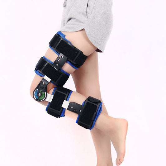 Knee joint fixation adjustable brace leg fracture protector