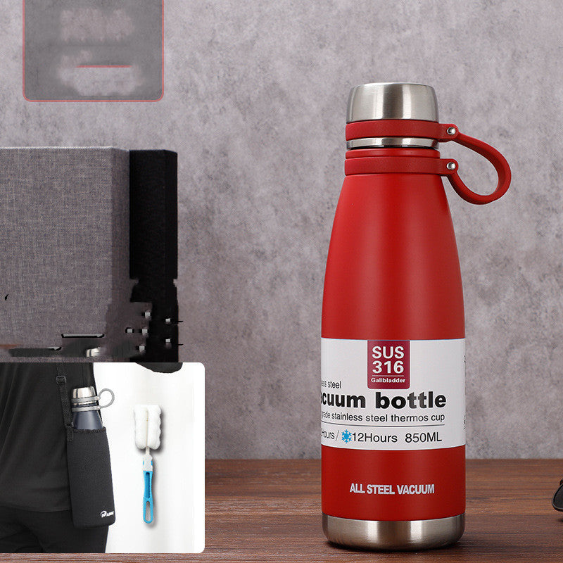 Stainless Steel Vacuum Sports Bottle Outdoor Large-capacity Cup