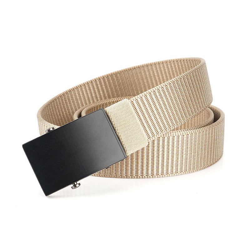 Men's Casual Smooth Buckle Canvas Belt