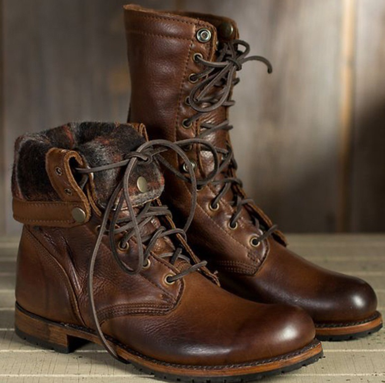 European and American fashion men's boots shoes hot sale motorcycle boots knight boots