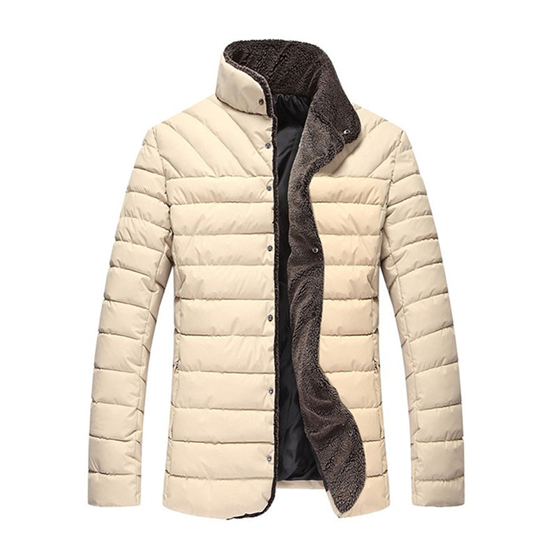 Winter Men Jacket Casual Slim Coats Solid Bomber Men Jackets