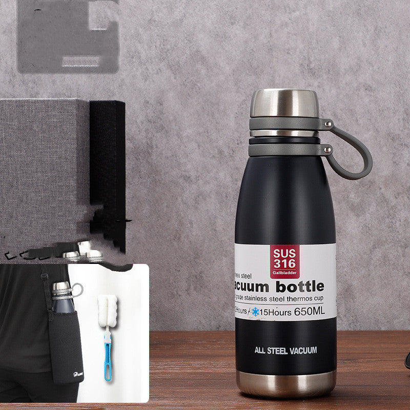 Stainless Steel Vacuum Sports Bottle Outdoor Large-capacity Cup