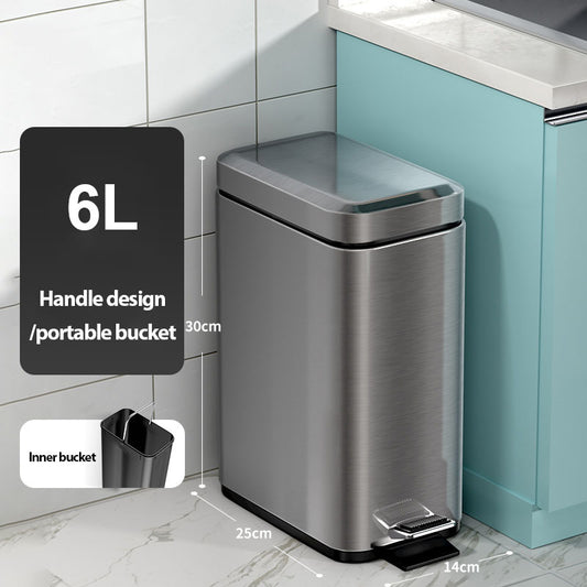 Stainless Steel Trash Can For Household Use