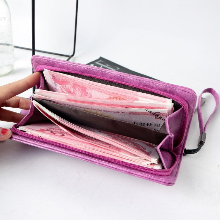 PU leather letter women Purse Long wallet