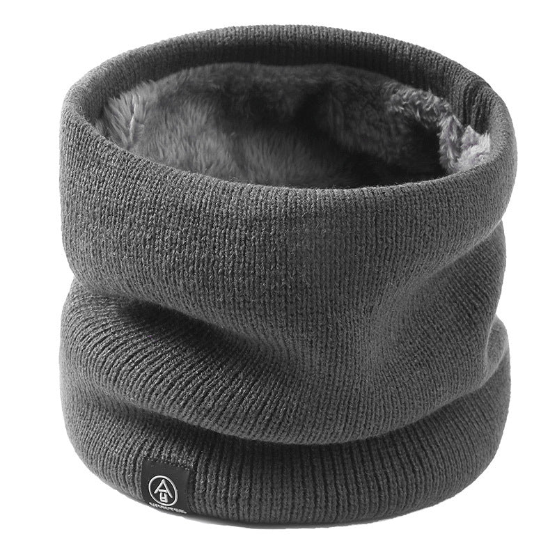 Knitted Wool Scarf Plain Weave Men's And Women's Warm Jacket Scarf
