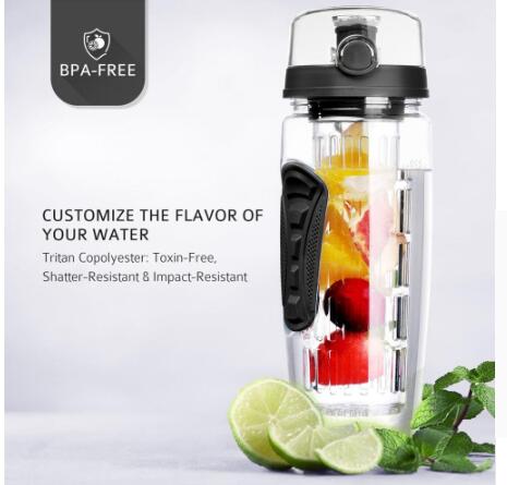 Fruit Infuser Juice Shaker Bottle Portable Climbing Camp Bottle