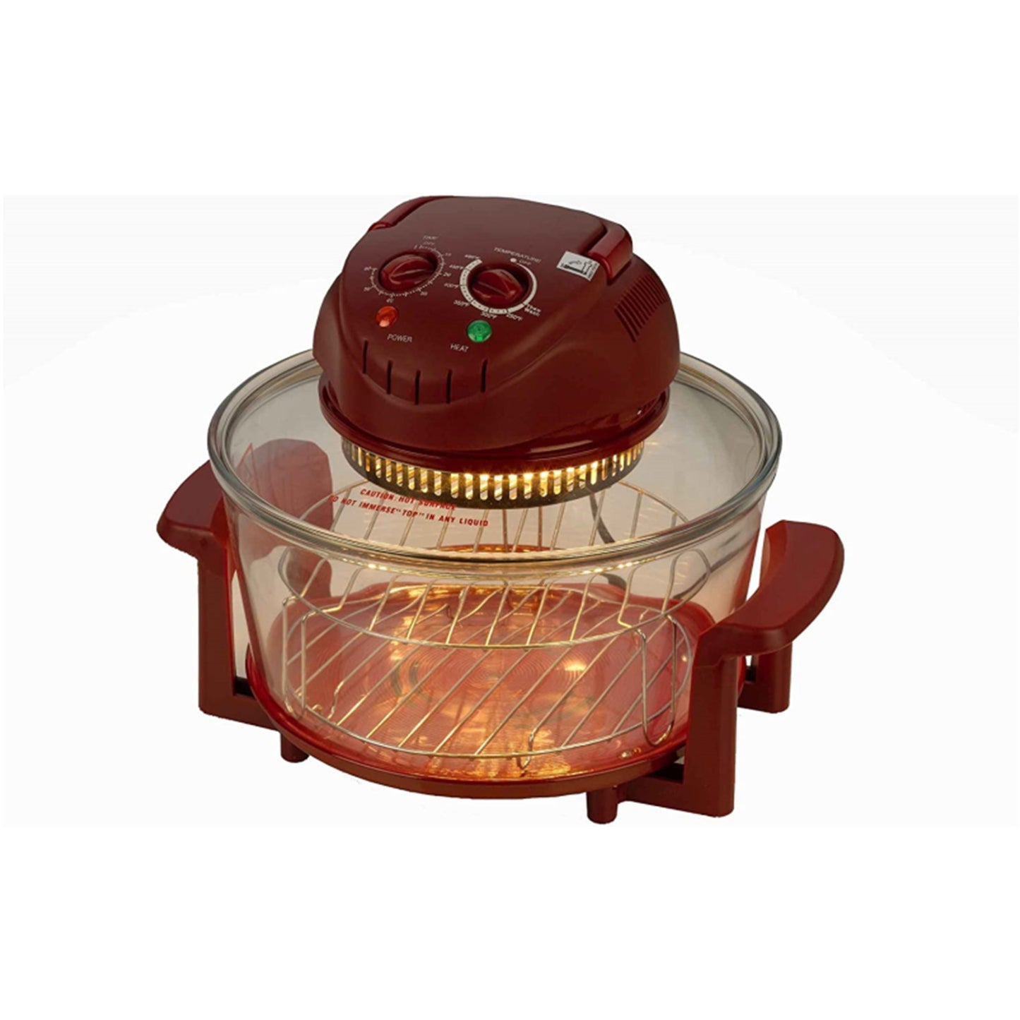 12QT Halogen Tabletop Oven, Red
