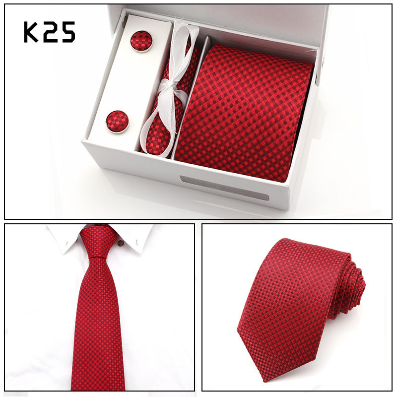 Six-piece men's formal tie