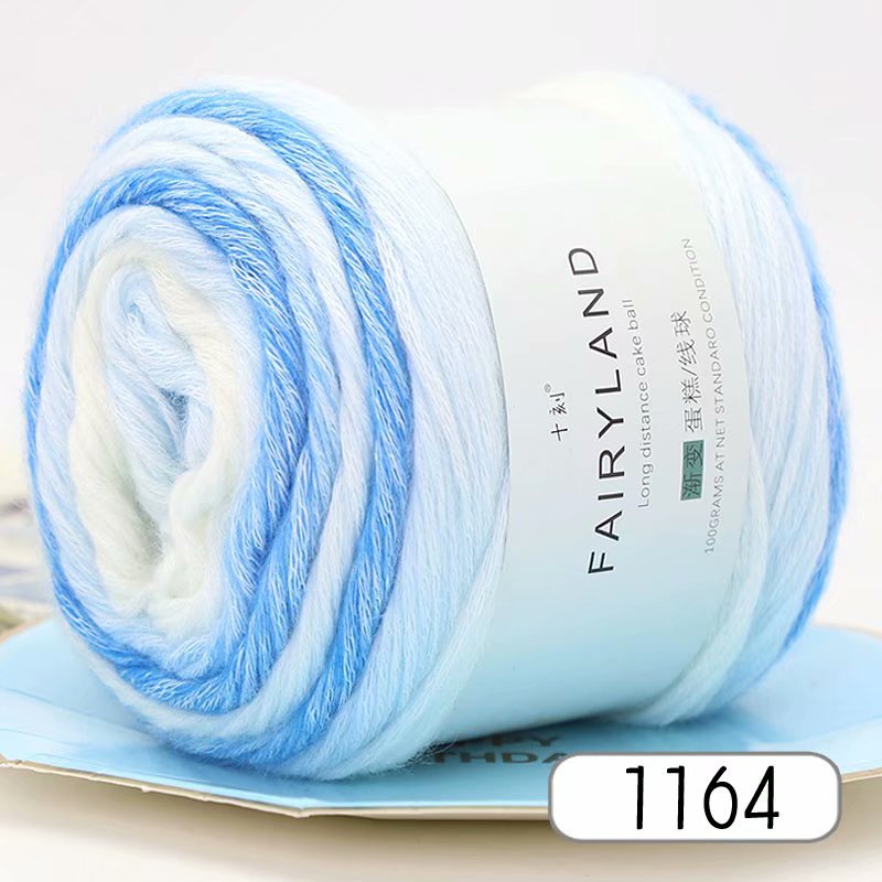 Gradient Cotton Thread Rainbow Hand Woven