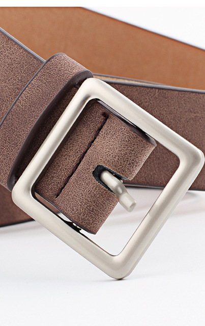 All-match Square Buckle Pu Fashion Trend Belt