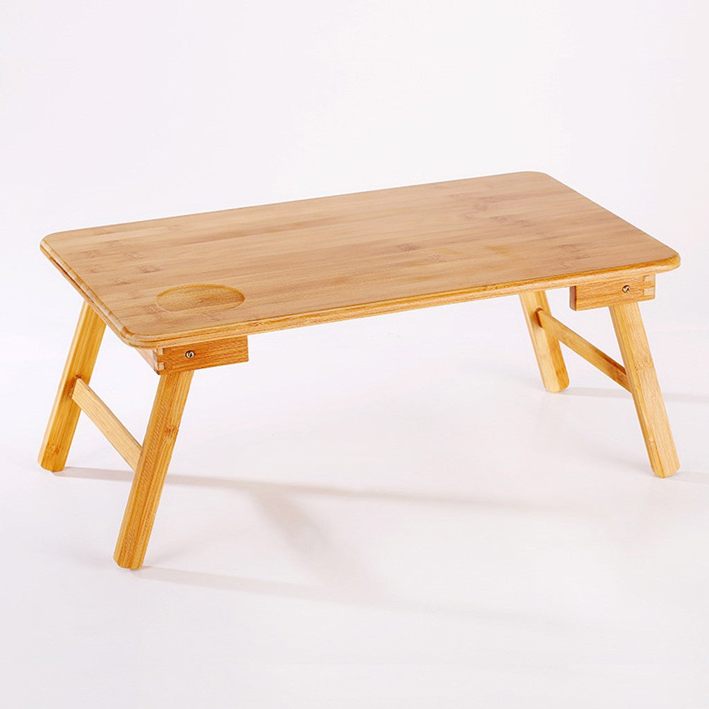 Bamboo Laptop Tray Desk Foldable Lap Table Bed Tray Home Lazy Breakfast Table
