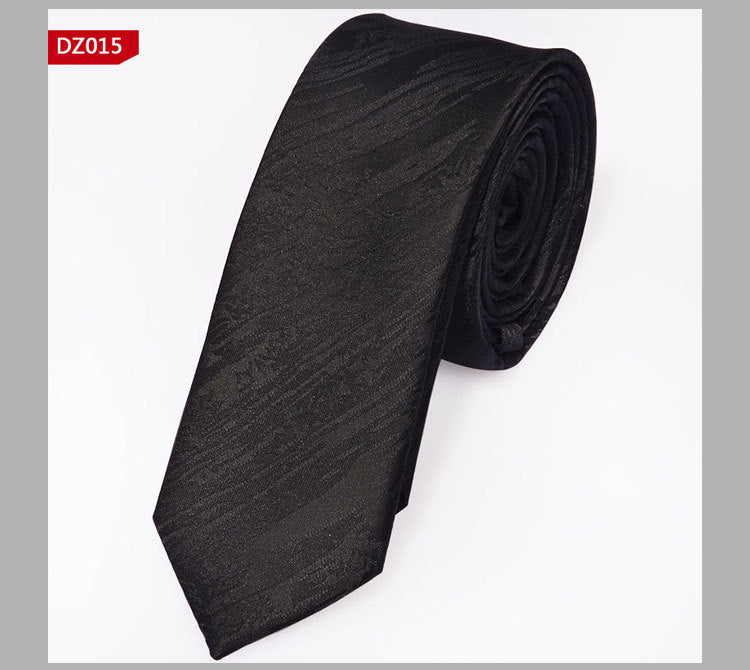 British Style Polyester Yarn Dyed Male 5cm Narrow Tie