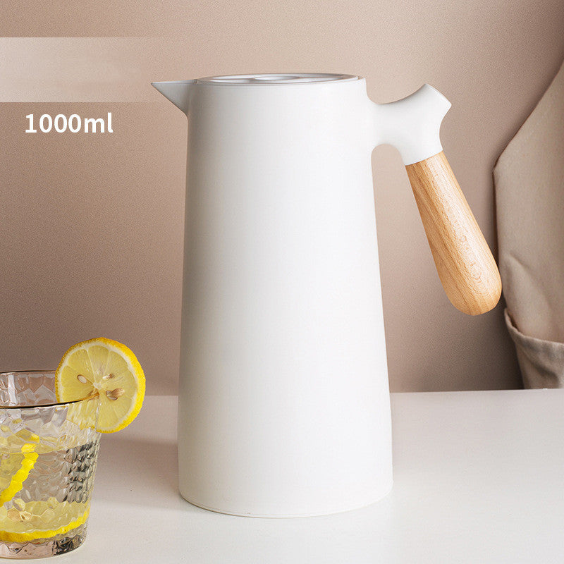 S\'Dream Nordic Wood Handle Large Capacity Household Hot Water Kettle Stainless Steel Small
