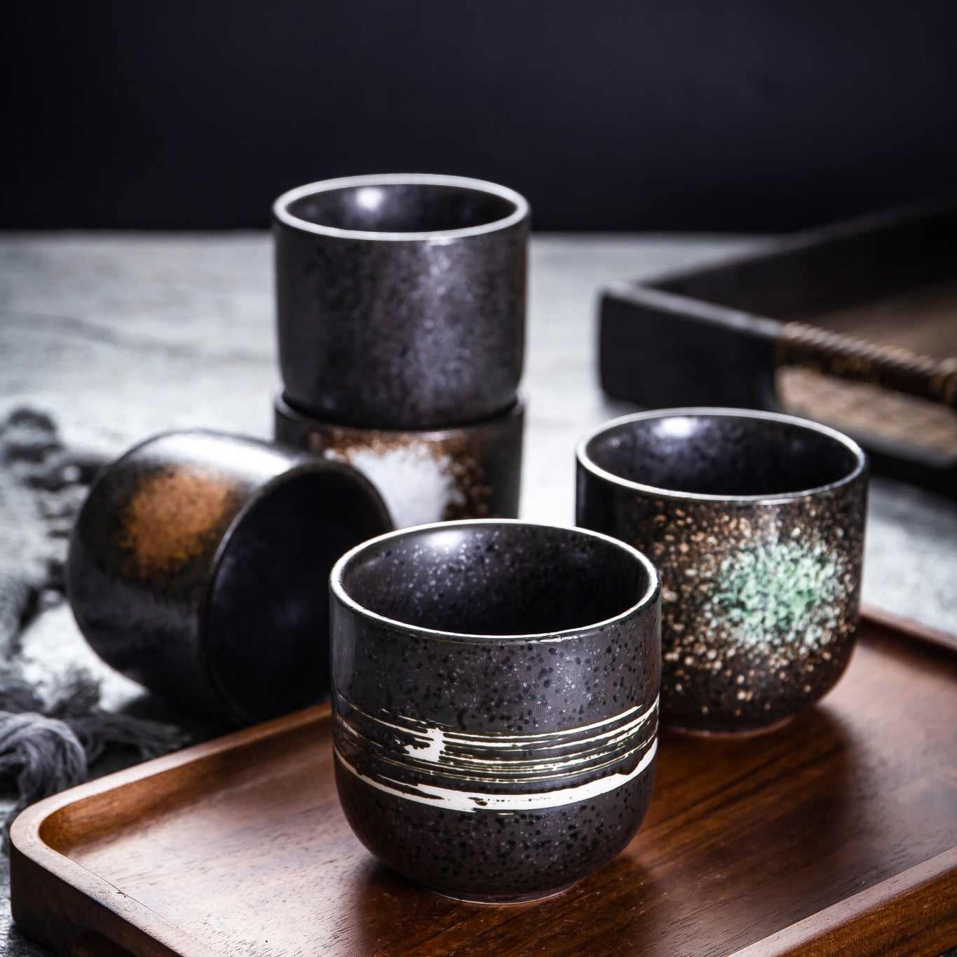 Japanese Retro Stoneware Tea Coffee Cup
