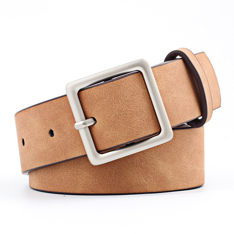 All-match Square Buckle Pu Fashion Trend Belt