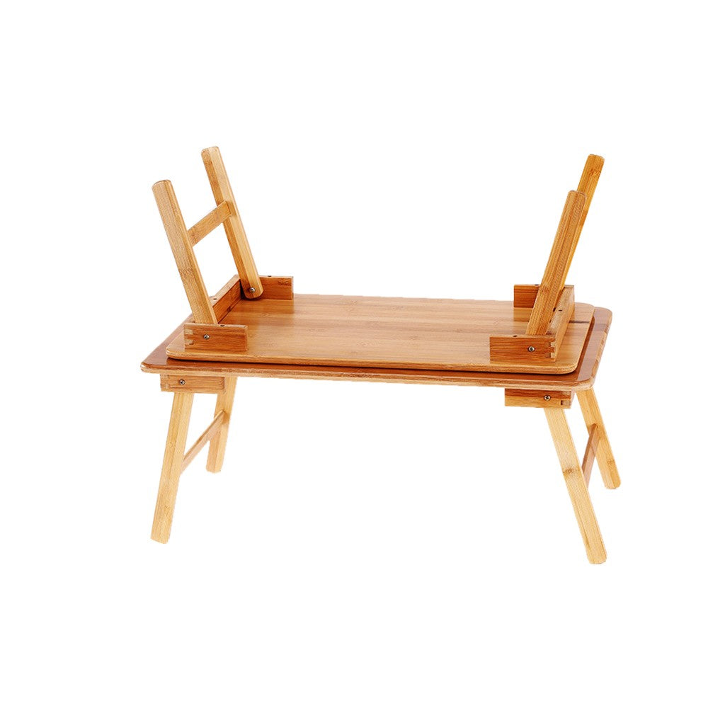 Bamboo Laptop Tray Desk Foldable Lap Table Bed Tray Home Lazy Breakfast Table