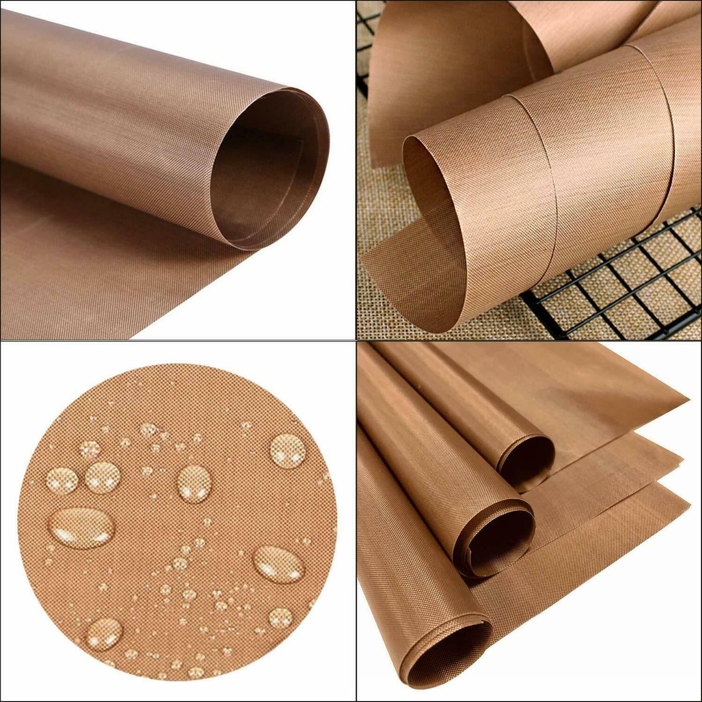 3 Pack PTFE Teflon Sheets For Heat Press Transfer Non Stick Iron Resistant Oven Cook Liner Mat 16x20 Inch