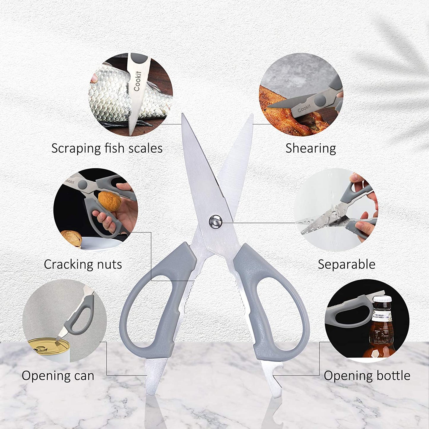 Kitchen Knife Set, 15 Piece Knife Sets with Block Chef Knife Stainless Steel Hollow Handle Cutlery with Manual Sharpener Amazon Platform Banned
