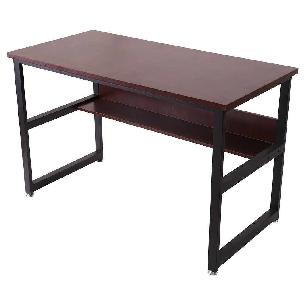 Home Computer Desk With Bookshelf Office Desk Workstation PC Laptop Study Table