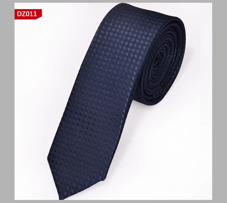 British Style Polyester Yarn Dyed Male 5cm Narrow Tie