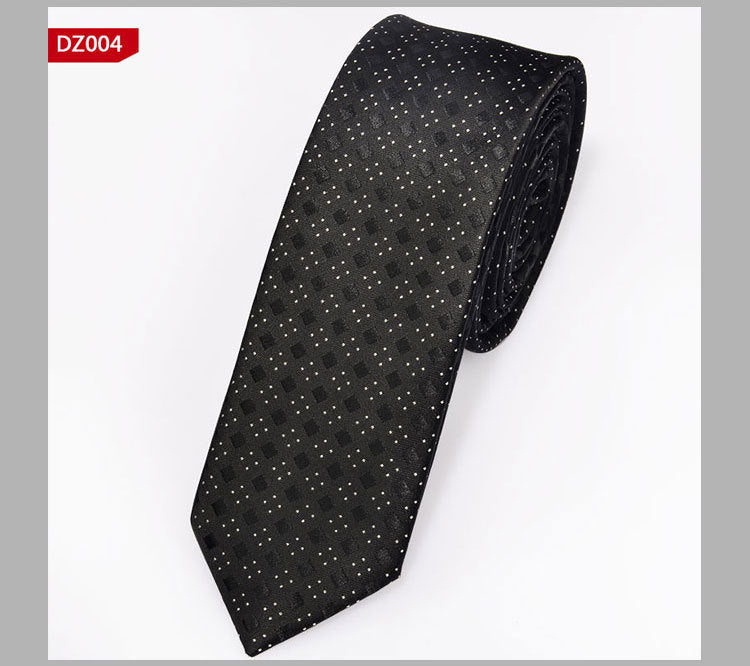 British Style Polyester Yarn Dyed Male 5cm Narrow Tie