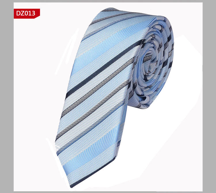 British Style Polyester Yarn Dyed Male 5cm Narrow Tie