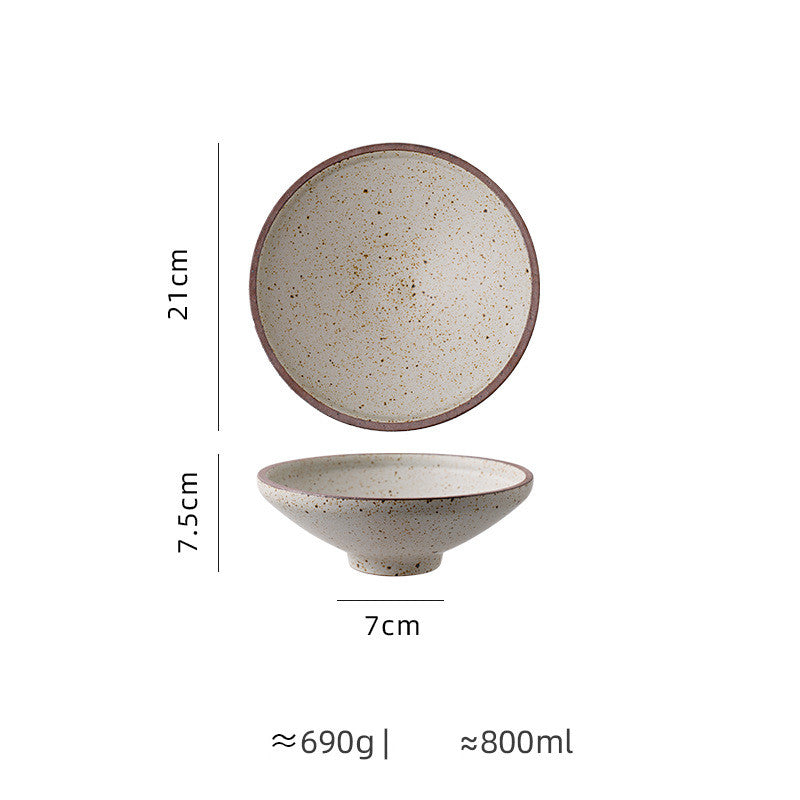 Hat Bowl Stoneware Household Retro Creative Tableware
