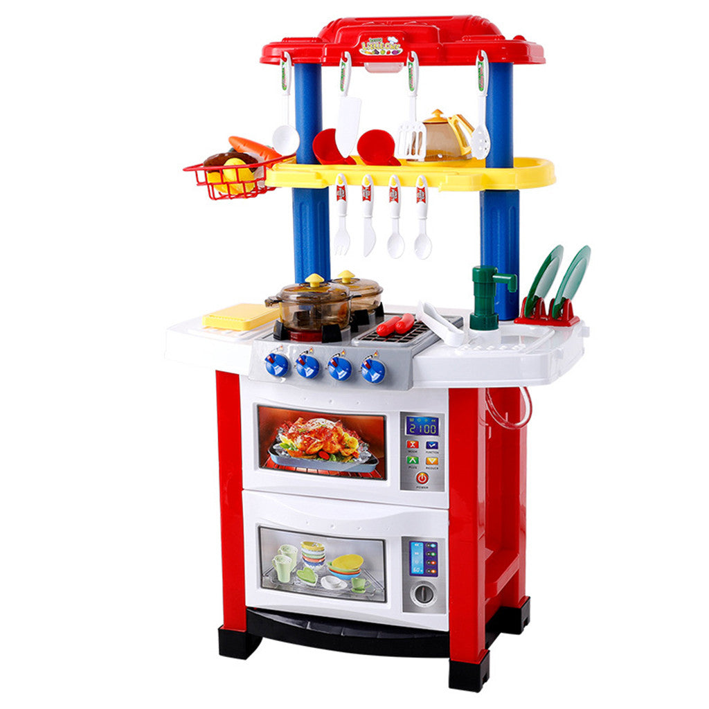 Children's House Sound And Light Water Kitchen Puzzle Toy Meal Kitchen Set