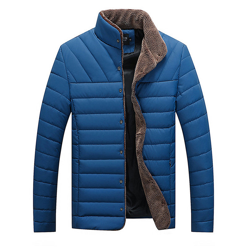 Winter Men Jacket Casual Slim Coats Solid Bomber Men Jackets