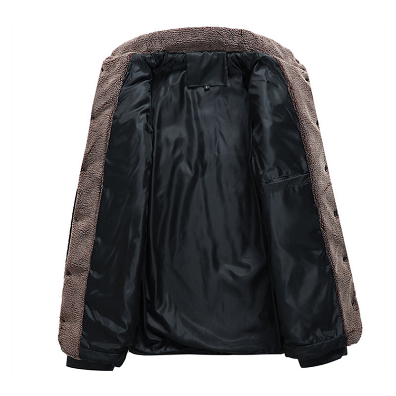 Winter Men Jacket Casual Slim Coats Solid Bomber Men Jackets