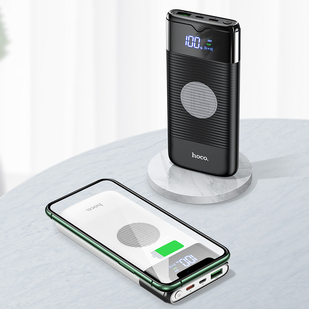 Power Bank 10000mAh Wireless Charger Power Bank PD QC3.0 18W Fast Charging USB Power Bank External Battery