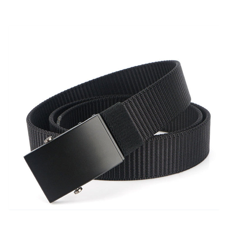 Men's Casual Smooth Buckle Canvas Belt