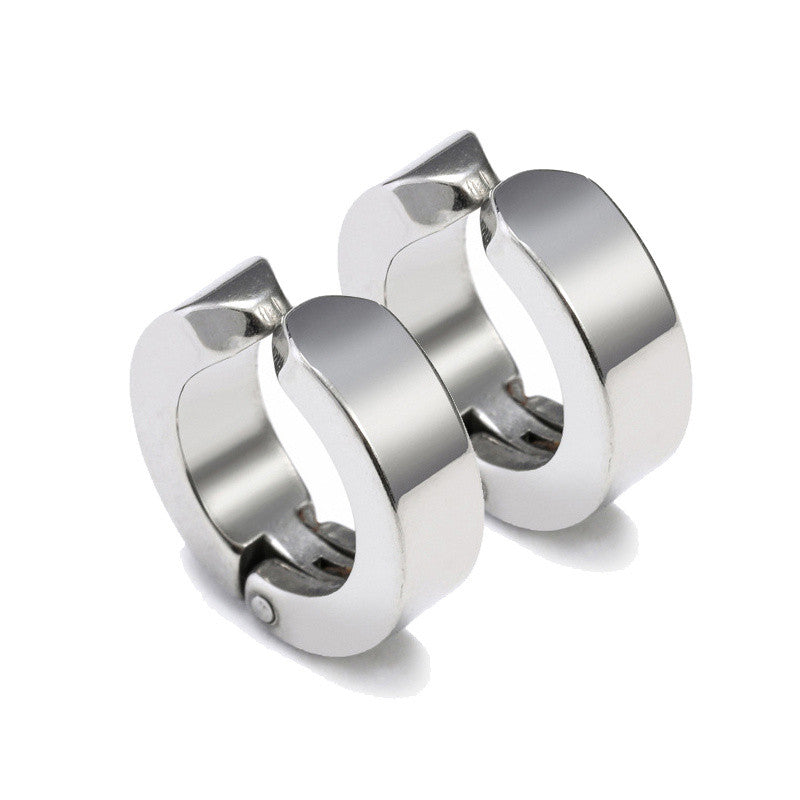 Titanium Steel Men's Street Single Trendy Male Ear Clip