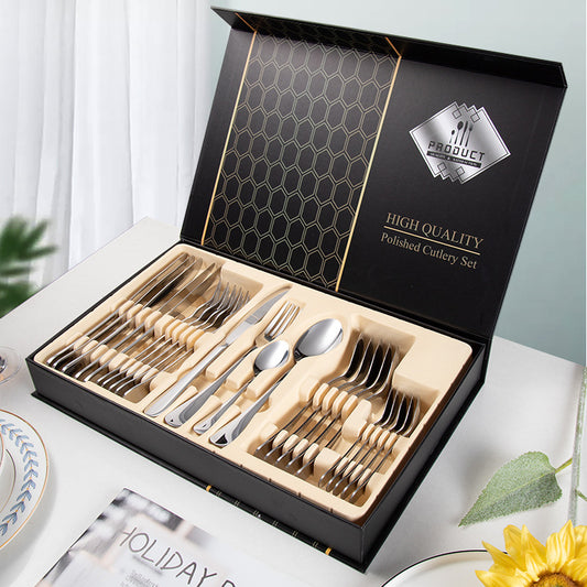 24-piece Cutlery Set 1010 Stainless Steel
