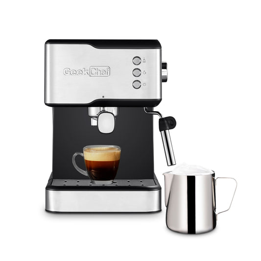 20 Bar Espresso Machine, 950W Removable Foaming Nozzle, 1.5L Removable Clear Reservoir Coffee Machine For Espresso, Cappuccino, Latte, Macchiato, For Home Barista, Banned Amazon
