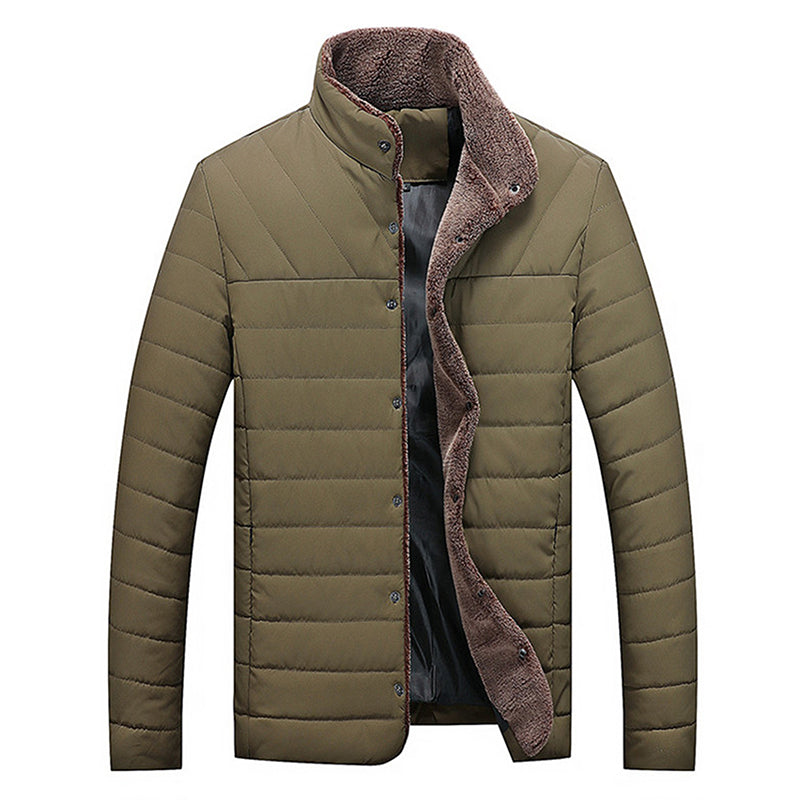 Winter Men Jacket Casual Slim Coats Solid Bomber Men Jackets