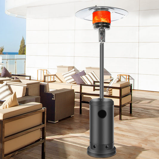 Outdoor Patio Heater With Wheels,Propane 46,000 BTU Premium Outdoor Patio Heater