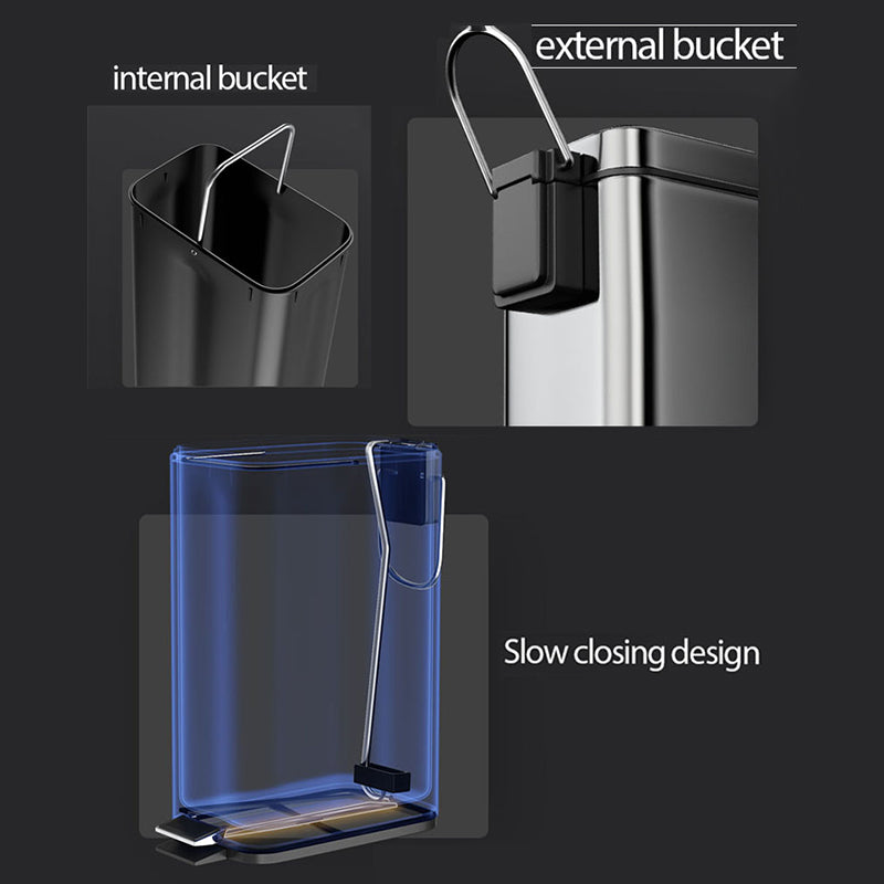 Stainless Steel Trash Can For Household Use