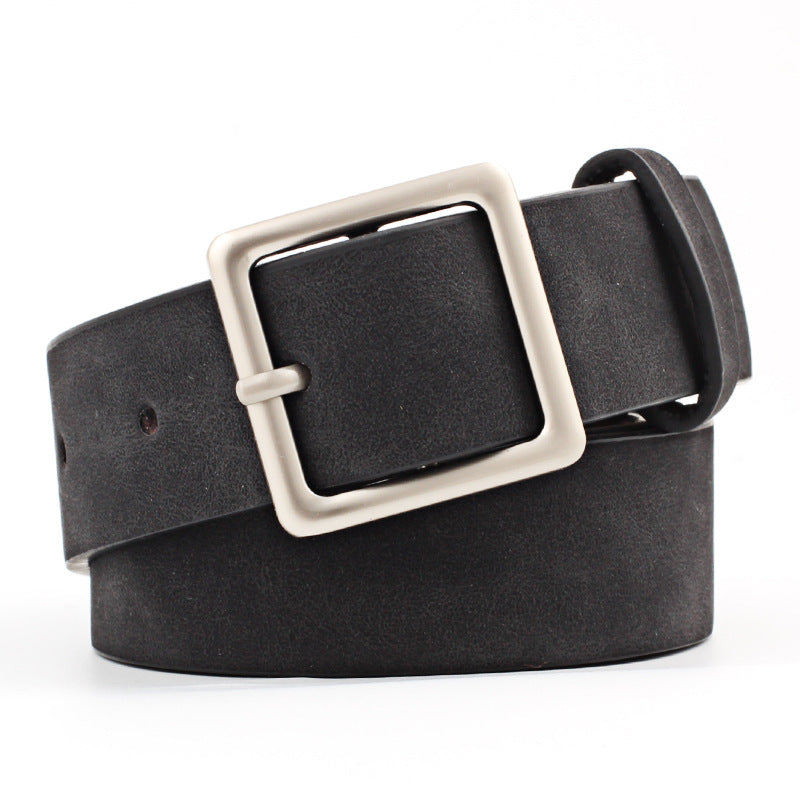 All-match Square Buckle Pu Fashion Trend Belt