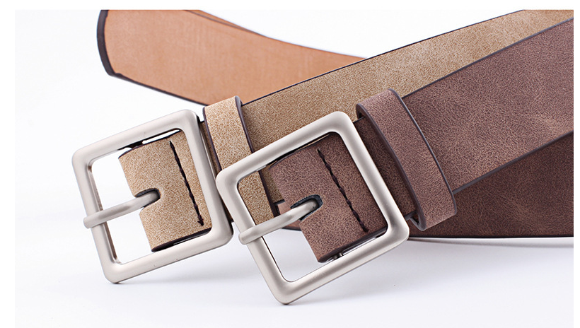 All-match Square Buckle Pu Fashion Trend Belt