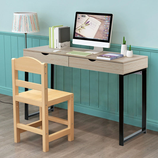 Computer Table Laptop Office Desk Study Table Workstation With 2 Drawers